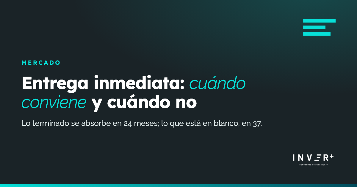 Departamentos en entrega inmediata: cuándo conviene y cuándo no